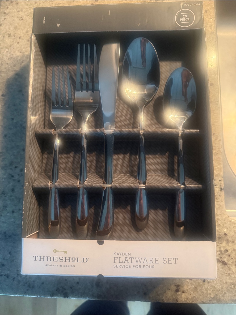 Threshold Kayden Silver Flatware Set - 20 Piece Service for Four